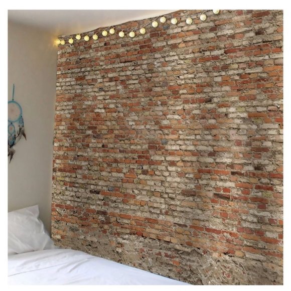 Other - NWT Waterproof Brick Print Wall Tapestry